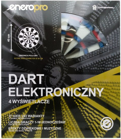 DART ELEKTRONICZNY Z ZASILACZEM I 4 LICZNIKAMI DELUXE 56.5 CM DART ELEKTRONICZNY Z ZASILACZEM I 4 LICZNIKAMI DELUXE 56.5 CM