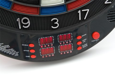 DART ELEKTRONICZNY Z ZASILACZEM I 4 LICZNIKAMI DELUXE 56.5 CM DART ELEKTRONICZNY Z ZASILACZEM I 4 LICZNIKAMI DELUXE 56.5 CM
