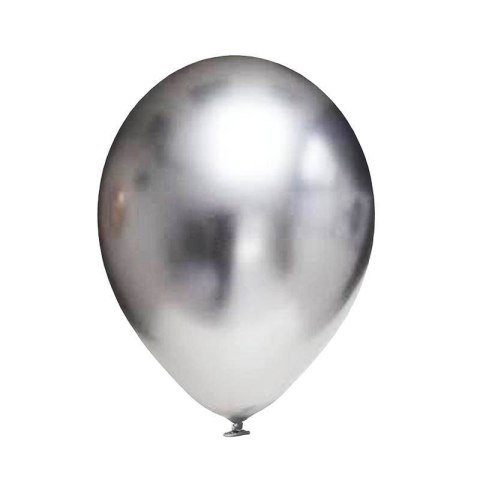 Balony lateksowe Chrome srebrne, 30cm, 50 szt. Balony lateksowe Chrome srebrne, 30cm, 50 szt.