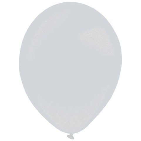Balony lateksowe Srebrne, Decorator Metallic Silver, 35cm, 50 szt. Balony lateksowe Srebrne, Decorator Metallic Silver, 35cm, 50 szt.