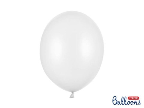 Balony lateksowe Strong, Białe, Metallic Pure White, 30cm, 100 szt. Balony lateksowe Strong, Białe, Metallic Pure White, 30cm, 100 szt.