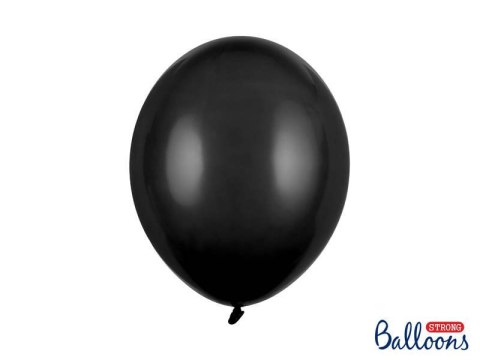 Balony lateksowe Strong, Czarne, Pastel Black, 30cm, 100 szt. Balony lateksowe Strong, Czarne, Pastel Black, 30cm, 100 szt.