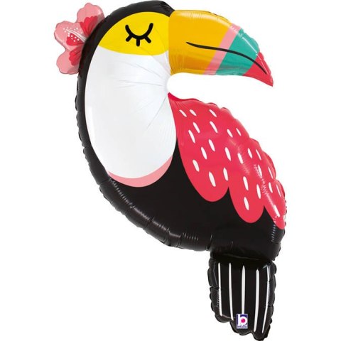 Balon Foliowy letni tukan, dżungla 102cm Balon Foliowy letni tukan, dżungla 102cm