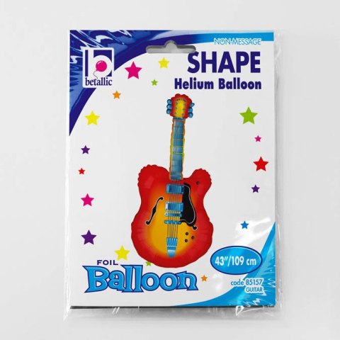 Balon foliowy gitara, dla muzyka 109 cm Balon foliowy gitara, dla muzyka 109 cm