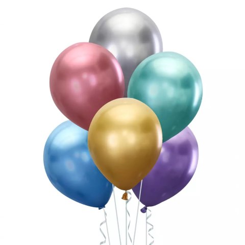 Balony lateksowe Chromowane mix kolorów 30cm, 50 szt. Balony lateksowe Chromowane mix kolorów 30cm, 50 szt.