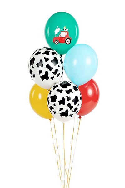 Balony lateksowe Farma, krowa łaty 30cm, 50 sztuk Balony lateksowe Farma, krowa łaty 30cm, 50 sztuk
