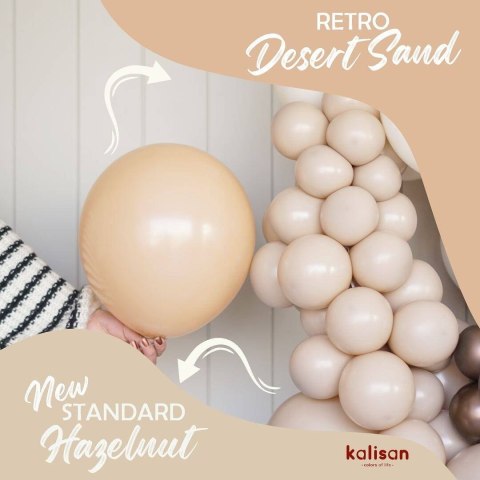 Balony lateksowe Hazelnut, beżowy 13 cm, 100 szt. Balony lateksowe Hazelnut, beżowy 13 cm, 100 szt.