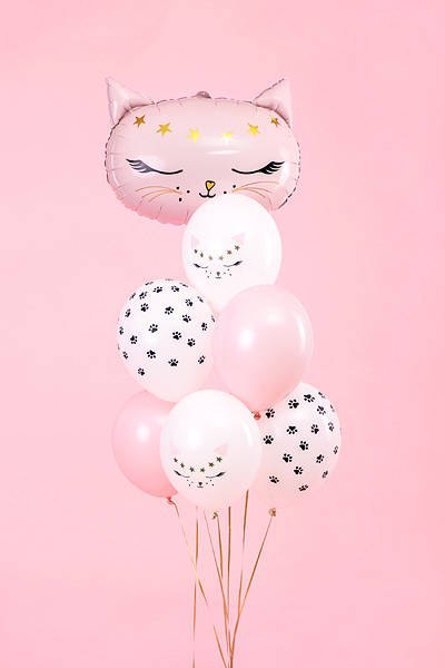 Balony lateksowe Kotek, Pastel Białe 30cm, 50 sztuk Balony lateksowe Kotek, Pastel Białe 30cm, 50 sztuk