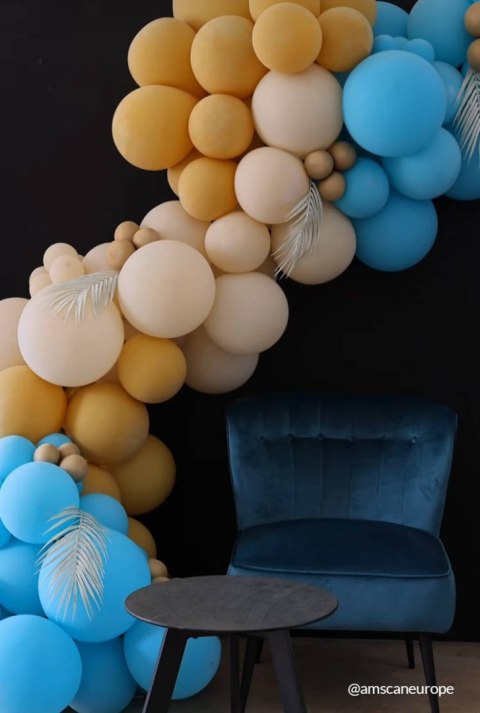 Balony lateksowe Kremowe, Decorator Fashion Sand, 12cm, 100 szt. Balony lateksowe Kremowe, Decorator Fashion Sand, 12cm, 100 szt.