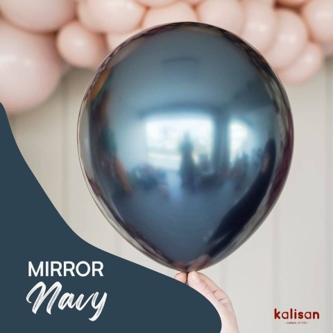 Balony lateksowe Mirror Navy, niebieski, 45 cm, 25 szt. Balony lateksowe Mirror Navy, niebieski, 45 cm, 25 szt.