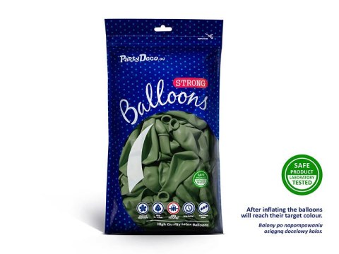 Balony lateksowe Strong, Zielone, Pastel Rosemary Green, 30cm, 100 szt. Balony lateksowe Strong, Zielone, Pastel Rosemary Green, 30cm, 100 szt.