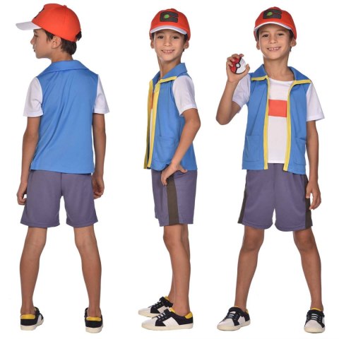 Strój, Kostium przebranie Pokemon Ash 6-8 lat Strój, Kostium przebranie Pokemon Ash 6-8 lat
