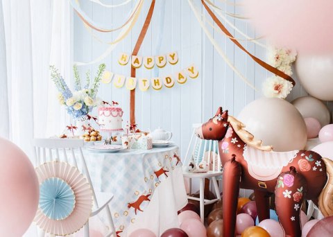 Balon foliowy Koń stojący dekoracja, 126 cm Balon foliowy Koń stojący dekoracja, 126 cm