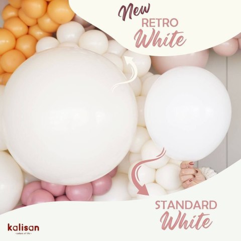 Balony Kalisan lateksowe White, białe 13cm, 100 szt. Balony Kalisan lateksowe White, białe 13cm, 100 szt.