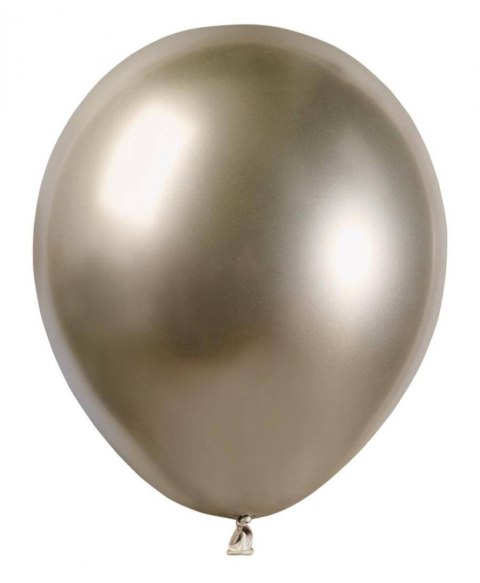 Balony Złote, Szampańskie, Shiny Chrome, 12cm, 100 szt. Balony Złote, Szampańskie, Shiny Chrome, 12cm, 100 szt.