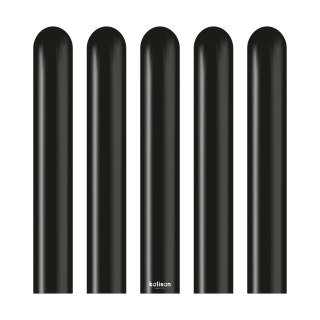Balony do modelowania 260M, Standard Black, Czarne 115cm, 100 szt.