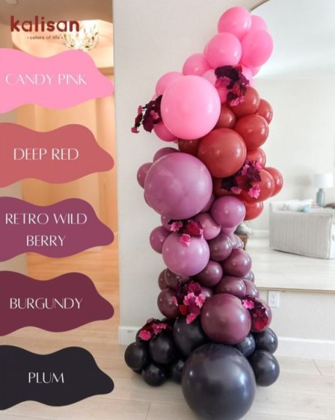 Balony lateksowe Burgundy, czerwony 45cm, 25 szt. Balony lateksowe Burgundy, czerwony 45cm, 25 szt.