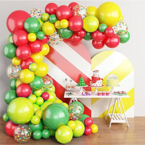 Girlanda balonowa, kolorowa, 69 balonów Girlanda balonowa, kolorowa, 69 balonów