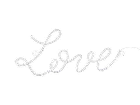 Neon LED - Love, biały, 61x27,4 cm Neon LED - Love, biały, 61x27,4 cm