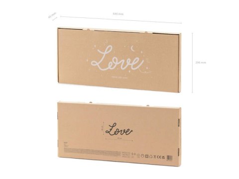 Neon LED - Love, biały, 61x27,4 cm Neon LED - Love, biały, 61x27,4 cm