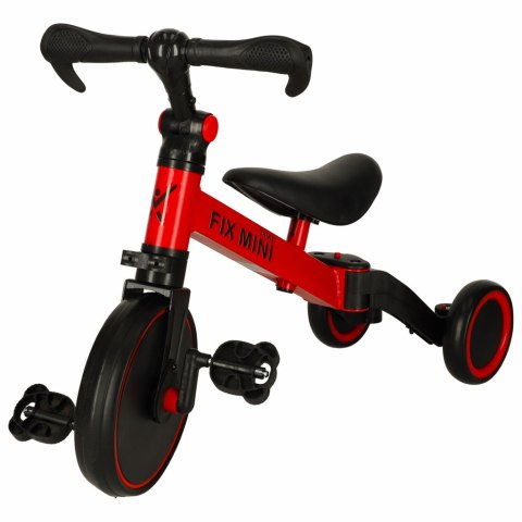 Rowerek biegowy Trike Fix Mini rower wielofunkcyjny 3w1 czerwony