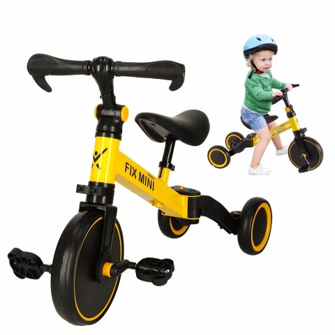 Rowerek biegowy Trike Fix Mini rower wielofunkcyjny 3w1 żółty