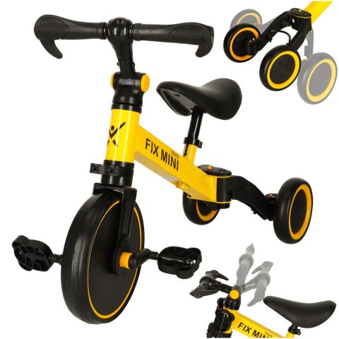 Rowerek biegowy Trike Fix Mini rower wielofunkcyjny 3w1 żółty