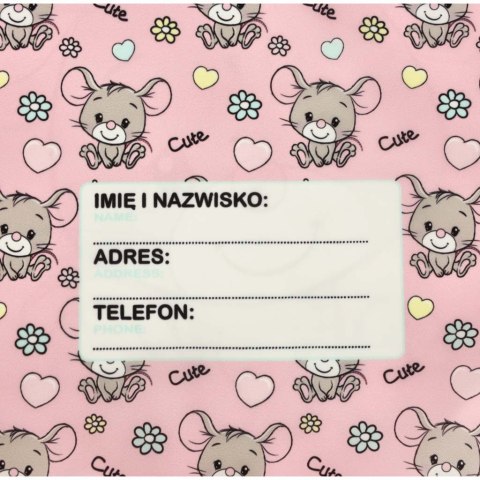 Plecak worek na buty wf myszka różowy Plecak worek na buty wf myszka różowy