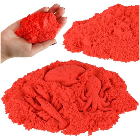 Piasek kinetyczny 1kg w woreczku czerwony Piasek kinetyczny 1kg w woreczku czerwony
