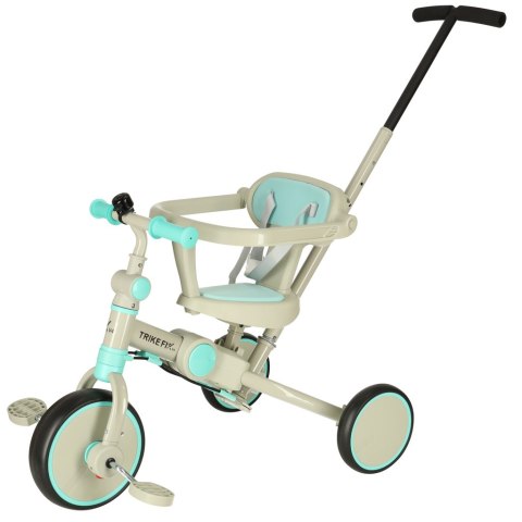 Rowerek trójkołowy TRIKE FIX V4 rower spacerówka rowerek biegowy 6w1 szary niebieski