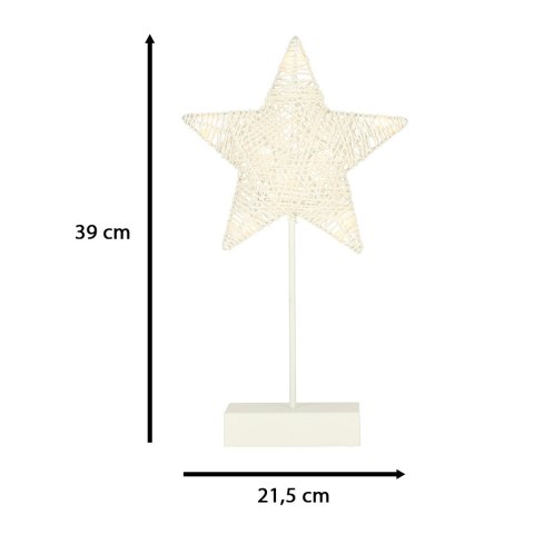 Gwiazda świecąca dekoracja świąteczna 10 LED 39 cm ciepły biały Gwiazda świecąca dekoracja świąteczna 10 LED 39 cm ciepły biały