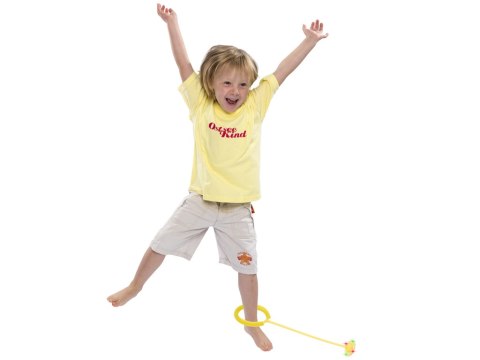 Hula hop na nogę skakanka skipper piłka świecąca migająca LED żółta Hula hop na nogę skakanka skipper piłka świecąca migająca LED żółta