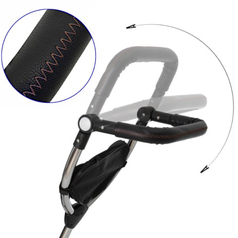 Rowerek trójkołowy Trike Fix V3 rower spacerówka 3w1 obracany 360 wolne koło czarny