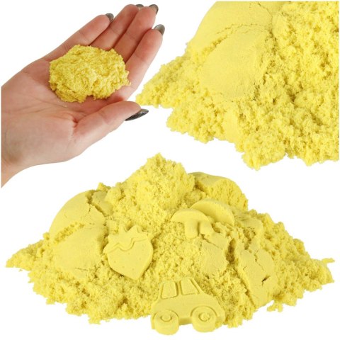 Piasek kinetyczny 1kg w woreczku żółty Piasek kinetyczny 1kg w woreczku żółty