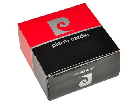 Skórzany pasek męski z logowaną, automatyczną klamrą - Pierre Cardin Skórzany pasek męski z logowaną, automatyczną klamrą - Pierre Cardin