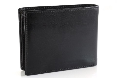 Skórzany portfel męski z ochroną kart RFID Protect - Rovicky Skórzany portfel męski z ochroną kart RFID Protect - Rovicky