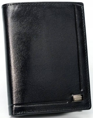 Skórzany portfel męski z systemem RFID Protect - Rovicky