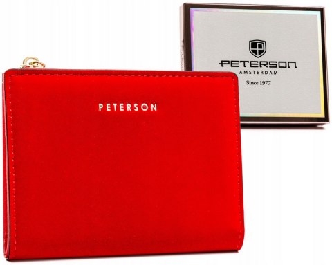 Mała portmonetka damska ze skóry ekologicznej - Peterson
